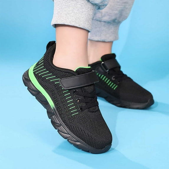 HUITKMM Kids Sneakers Boys Casual Shoes Lightweight Breathable Comfortable Walking Shoes for Daily Wear Non Durable Design for Boys Age 7 15