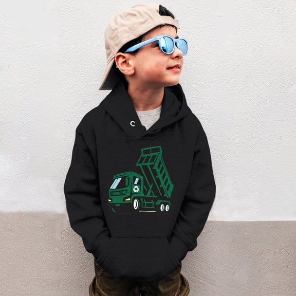 HUITKMM Kids Sweater Boys Sweatshirts Crewneck Truck Shirt Dinosaur Long Sleeve Pullover Tops Tees