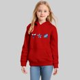 thumbnail image 1 of HUITKMM Oversized Ocean Graphic Hooded Pullover Sweatshirt Long Sleeve Casual Loose Fit Classic Top for Girls, 1 of 3