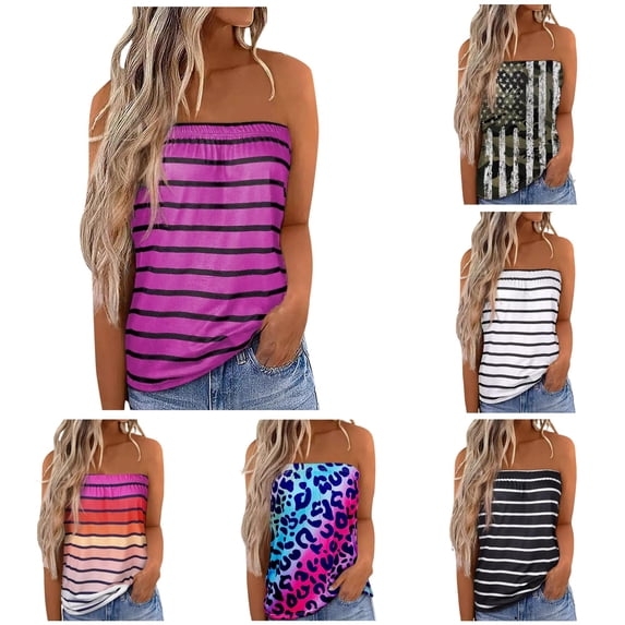 HUITKMM Tank Tops with Built in Bras Tops Tube Top with Built in Bra Womens Tank Tops Loose Fit Size XXL