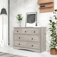 thumbnail image 1 of HUJAUU 7 Drawer Dresser, Modern Wood Chest of Drawers for Bedroom, Living Room, Closet, Hallway, Nursery, Gray, 1 of 6