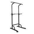 thumbnail image 1 of HUJHKIO Adjustable Power Tower for Home Gym, Pull Up Bar Dip Station with PU Pads, Heavy Duty 330 LBS Capacity, for Pull-Ups, Dips, Push-Ups, Workout Equipment for Strength Training, Black, 1 of 7