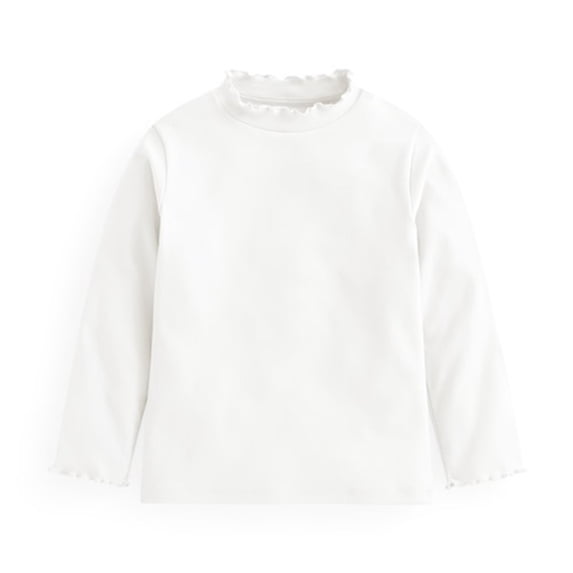 HUJlwoi 2-14 T Toddler Baby Girls Thermal Underwear Soft Comfy Long Sleeve Layering Tops Children Fall Winter Base Layer Shirt