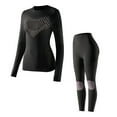thumbnail image 1 of HUJlwoi 2 PC Thermal Ski Underwear for Women Warm Base Layer Top and Bottom Set for Cold Weather Comfy Breathable Clothes, 1 of 5