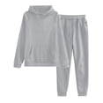 thumbnail image 1 of HUJlwoi 2 Piece Workout Sets for Women Hooded Pullover Top and Baggy Sweatpants Lounge Set Fall Fashion Tracksuit Sets, 1 of 2