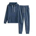 thumbnail image 1 of HUJlwoi 2 Piece Workout Sets for Women Hoodie Sweatsuit Comfy Pullover and Baggy Sweatpants Set with Pockets Tracksuit Outfit, 1 of 5