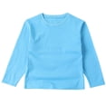 thumbnail image 1 of HUJlwoi Kids Toddler Layering Tops Lightweight Crewneck Long Sleeve Undershirt Unisex Baby Casual Comfy Base Layer Shirt 2-16 Y, 1 of 3