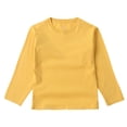 thumbnail image 1 of HUJlwoi Kids Toddler Layering Tops Lightweight Crewneck Long Sleeve Undershirt Unisex Baby Casual Comfy Base Layer Shirt 2-16 Y, 1 of 6