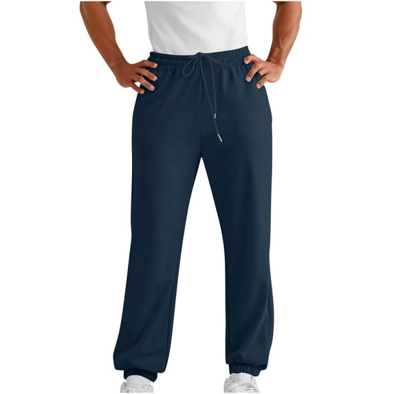 HUJlwoi Mens Sweatpants Lightweight Elastic Waist Cinch Bottom Workout Pants Active Athletic Gym Trousers with Pockets