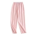 thumbnail image 1 of HUJlwoi Pajama Pants Women Lightweight Print Elastic Waist Loose Pj Bottoms with Pockets Casual Comfy Sleepwear M-Xl, 1 of 6