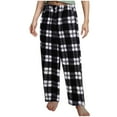 thumbnail image 1 of HUJlwoi Plaid Sleep Pants for Women Fluffy Fleece Thick Sherpa Elastic Waist Winter Pajama Pants Warm Trendy Pj Bottoms, 1 of 6
