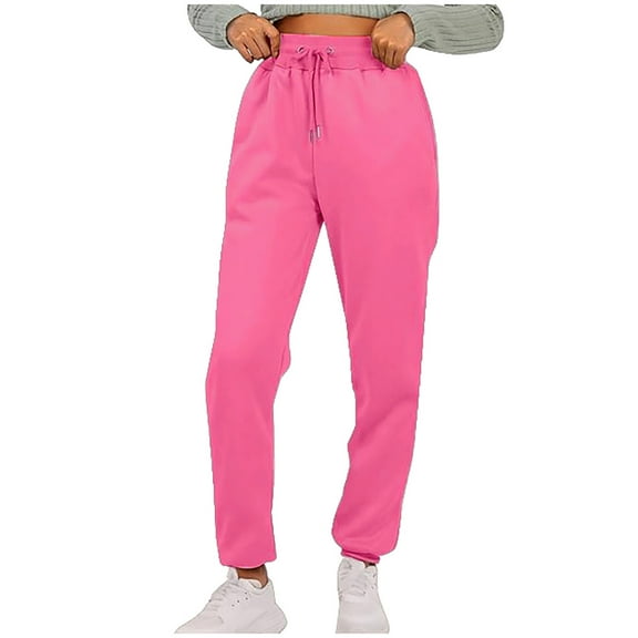 HUJlwoi Sweatpants for Women Lightweight Elastic Waist Cinch Bottom Fitted Trousers for Outdoor Athletic Stretchy Pants