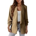 thumbnail image 1 of HUJlwoi Women's Blazers Open Front Long Sleeve Casual Business Suit Jackets with Pocket Dressy Trendy Outerwear Coats, 1 of 7