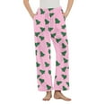 thumbnail image 1 of HUJlwoi Women's Fuzzy Fleece Flannel Pajama Pants Christmas Print Warm Sherpa Pj Bottoms Thermal Cozy Loungewear with Pockets, 1 of 5