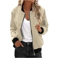 thumbnail image 1 of HUJlwoi Women's Zip up Jacket Waterproof Raincoats Windbreaker Loose Tops Outdoor Running Hiking Cycling Workout Clothes, 1 of 7