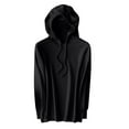thumbnail image 1 of HUJlwoi Womens Tops Lightweight Long Sleeve Drawstring Sweatshirts with Hood Athletic Workout Pullover Clothes Fashion Outfits, 1 of 7