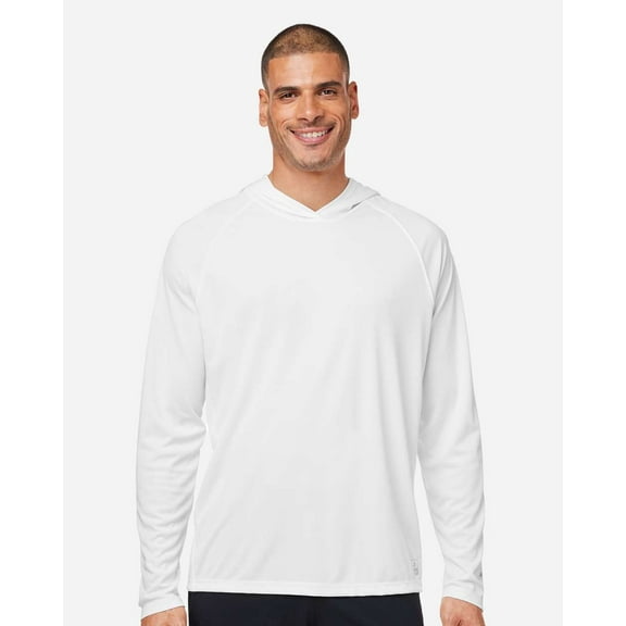 HUK H12L010 Lopro Long Sleeve Pursuit Hooded T-Shirt-White-S