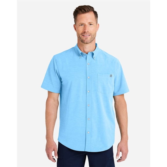 HUK H150154 Kona Solid Shirt-MAROLINA BLUE-S