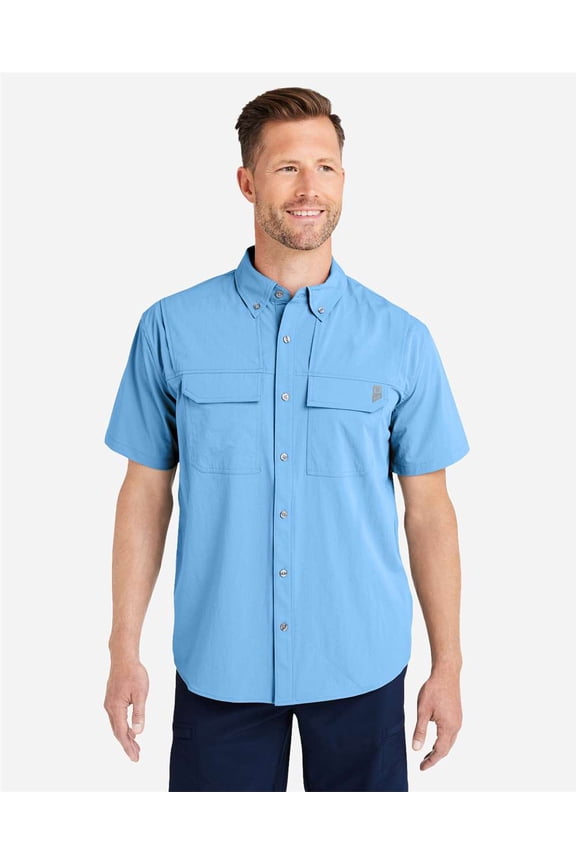 H150183 Creekbed Short Sleeve Shirt-MAROLINA BLUE-M