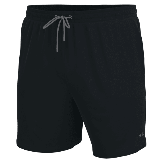 HUK H200184 Pursuit Volley Shorts-Black-3XL