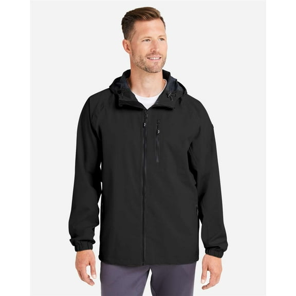HUK H400148 Rover Rain Jacket-Black-L