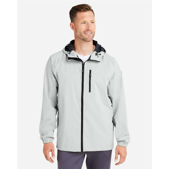 HUK H400148 Rover Rain Jacket-HARBOR MIST-L