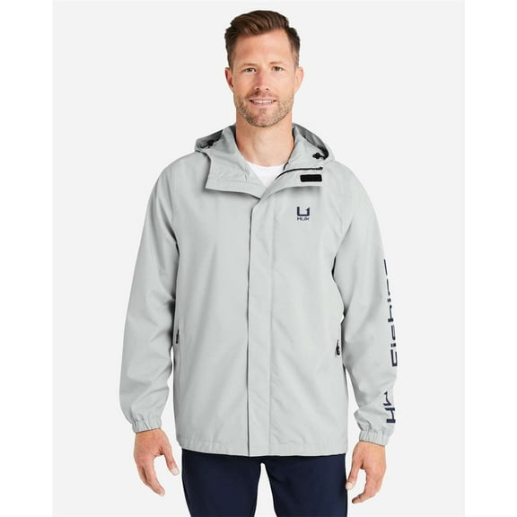 HUK H400159 Storm Rain Jacket-HARBOR MIST-L
