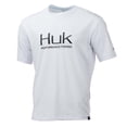 thumbnail image 1 of Huk Men's Icon X White Large Short Sleeve Shirt, 1 of 2