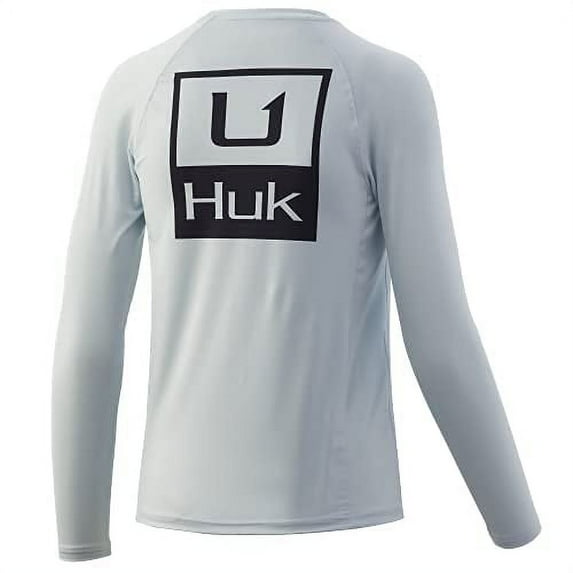 HUK Kids' Pursuit Long Sleeve Sun Protecting Fishing Shirt, San Sal, X-Small