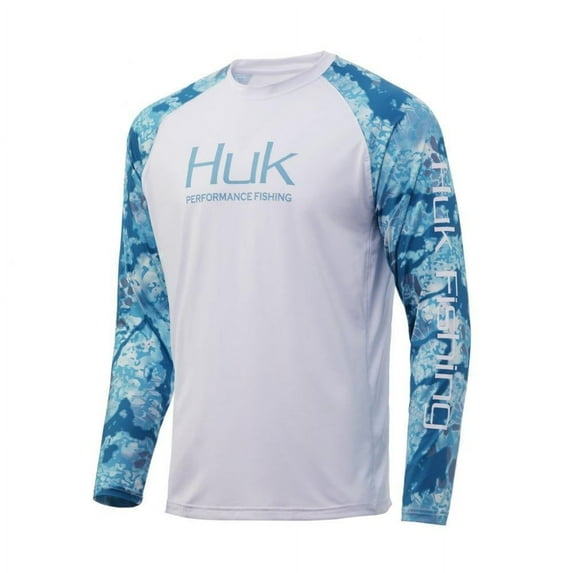 HUK Kryptek Double Header Sleeve Kryptek Obskura Shallows, 2XLarge Long Sleeve Shirt