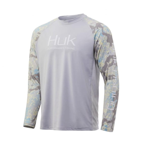 HUK Kryptek Double Header Sleeve Kryptek Obskura Sundarban, Large Long Sleeve Shirt