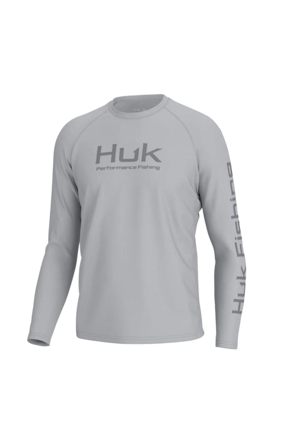HUK Long Sleeve Shirts HUK Huk Vented Pursuit Long Sleeve Shirt Harbor Mist S Buy At Cross Toss Trading
