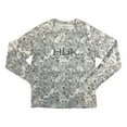 thumbnail image 1 of HUK Men's Long Sleeve UPF+ 50 Pursuit Fin Flats Tech Crew Shirt (Volcanic Ash, XXL), 1 of 1