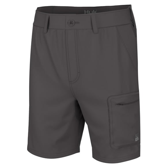 HUK Men's NXTLVL 7" Short Iron, Medium Shorts