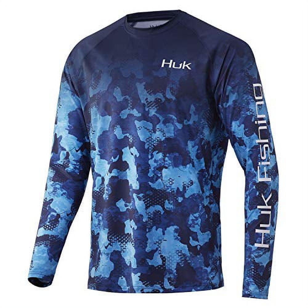 HUK Men's Pattern Pursuit Long Sleeve Performance Shirt
