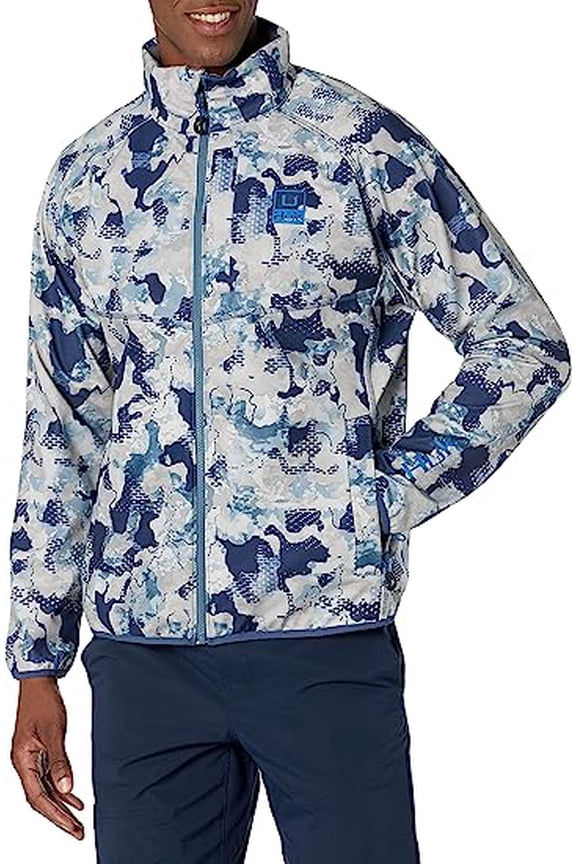 Men's Standard ICON X Soft Shell Jacket Windproof & Water Resistant Zip, Bluefin, Small