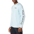 thumbnail image 1 of HUK Men's Standard KC Pursuit Long Sleeve Sun Protecting Fishing Shirt, Light on Sail-Ice Blue, Large, 1 of 3