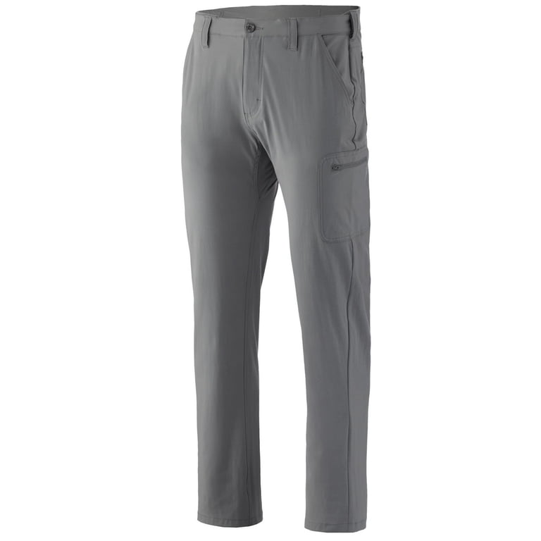 HUK Men's Standard Next Level Quick-Drying Fishing Pants, Overcast Grey,  Large