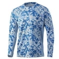thumbnail image 1 of HUK Mens Icon X Camo Long Sleeve Performance Fishing Shirt Tide Change - Exuma X-Large, 1 of 4