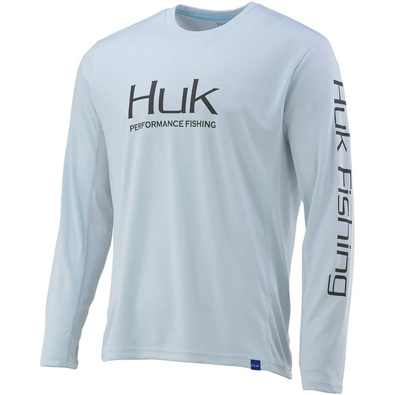 HUK Mens Icon X Long-Sleeve Performance Shirt with UPF 30 Sun Protection