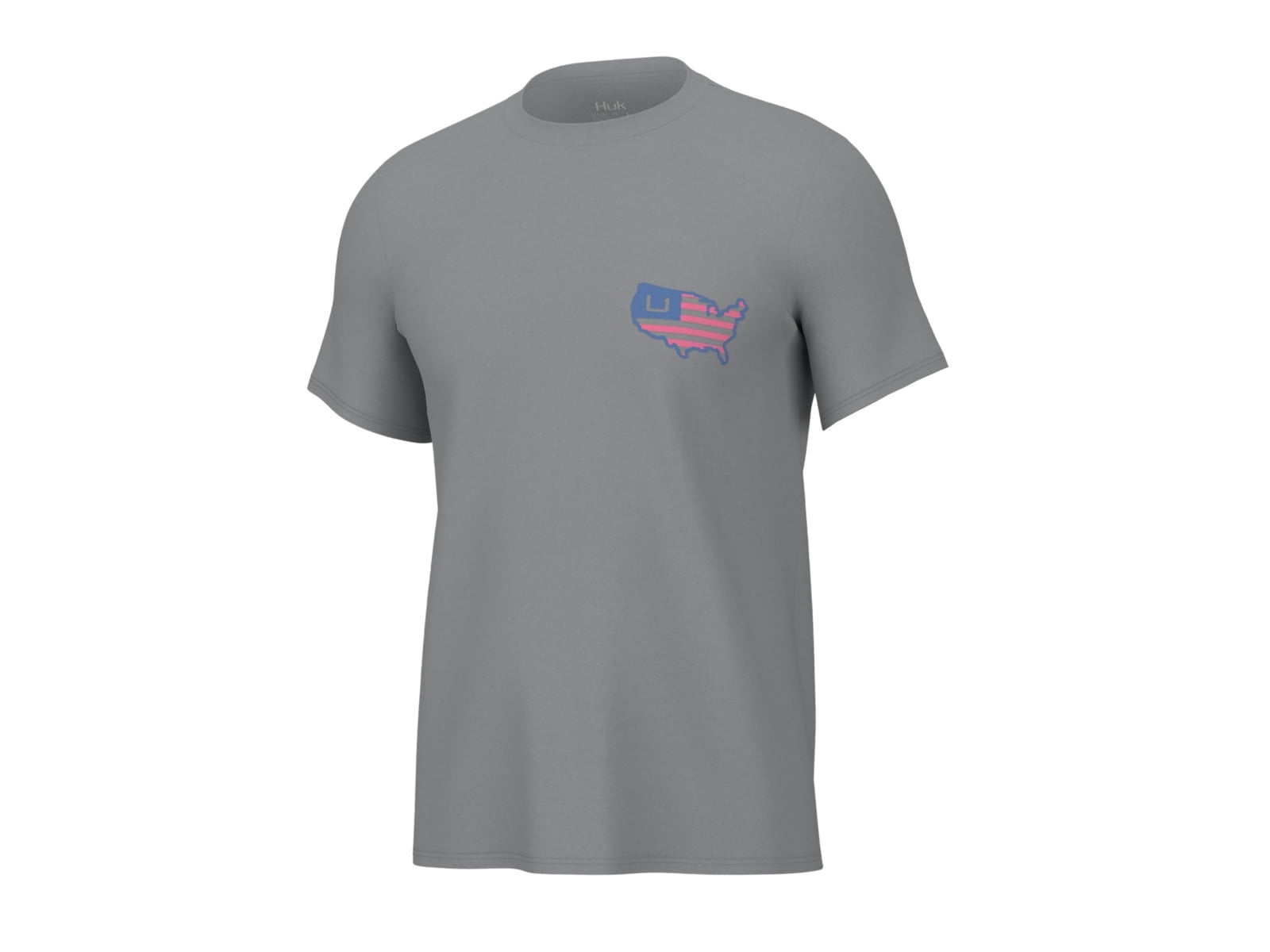 HUK Performance Fishing American Huk Tee - Mens, Harbor Mist, Extra ...
