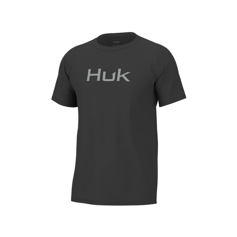 HUK Performance Fishing Huk Logo Tee - Mens, Volcanic Ash, 3XL,  H1000390-013-XXX