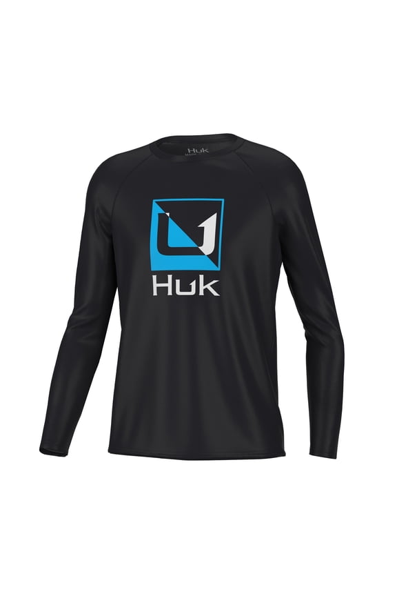 Performance Fishing Reflection Pursuit Long-Sleeve Shirt - Kids, Small, Blac