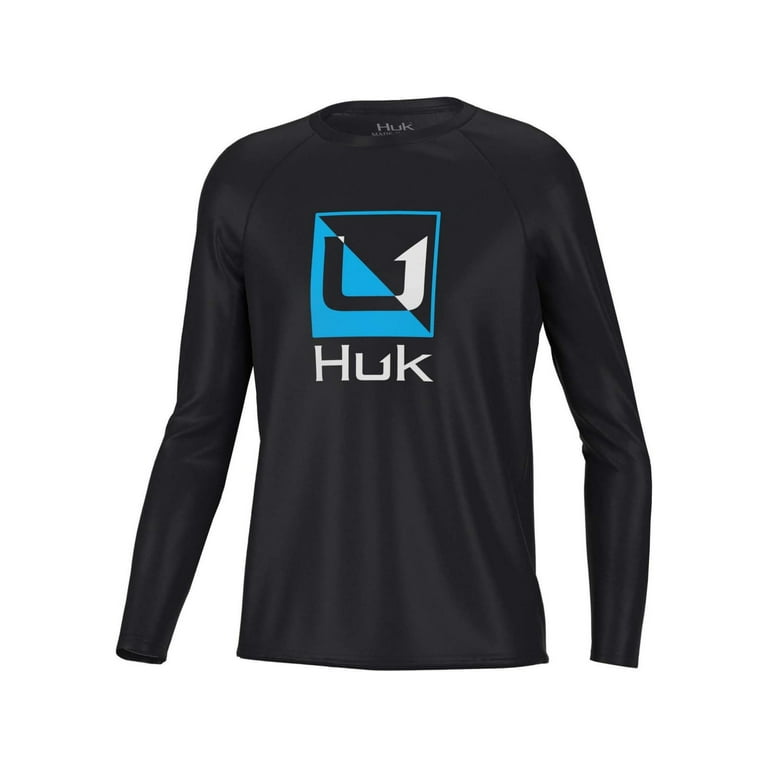 HUK Performance Fishing Reflection Pursuit Long-Sleeve Shirt - Kids, Small,  Blac