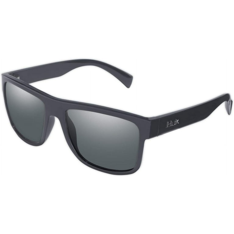 HUK, Polarized Lens Eyewear With Performance Frames, Fishing, Sports &  Outdoors Sunglasses (Clinch) Gray / Matte Black Medium/Large 