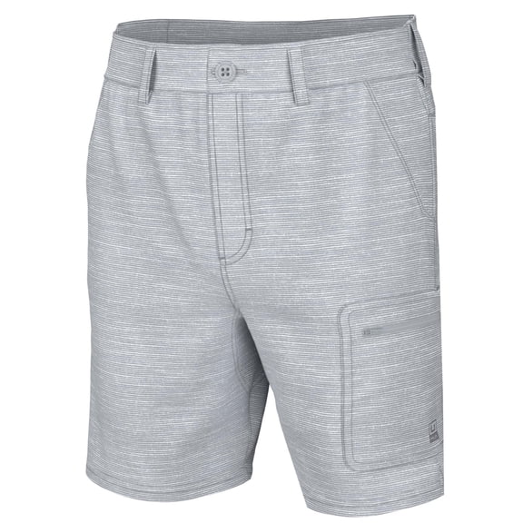 HUK Standard Next Level Pattern 7", Quick-Drying Fishing Shorts for Men, Slub-Harbor Mist