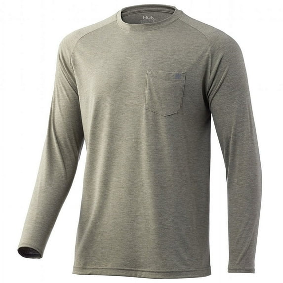 HUK Waypoint Long Sleeve Shirt Moss, 3XLarge