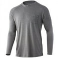 thumbnail image 1 of HUK Waypoint Long Sleeve Shirt Volcanic Ash, 2XLarge, 1 of 4