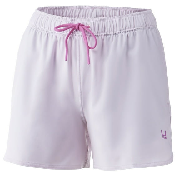 HUK Women's Pursuit Volley Short Barely Pink, XLarge Shorts