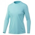 thumbnail image 1 of HUK Womens ICON X Sleeve T-Shirt Porcelain Blue, Medium Long Sleeve Shirt, 1 of 9